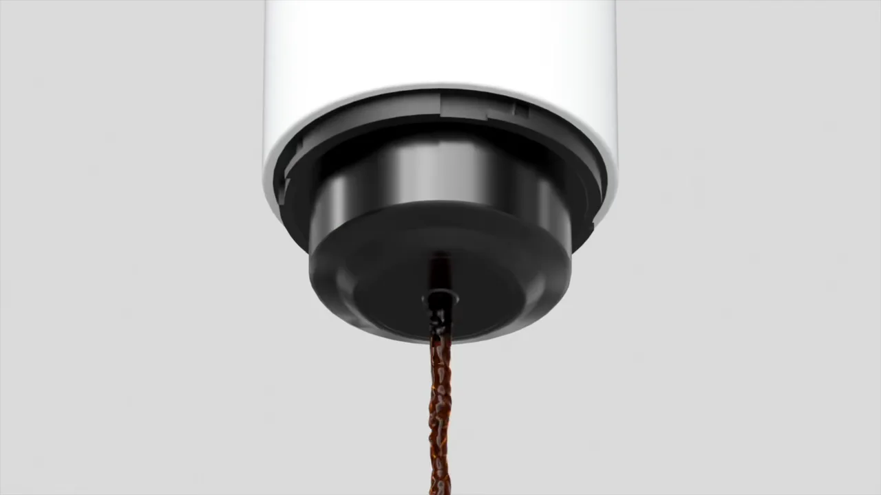 DQ-010 extraction presentation video cover showing a portable coffee machine and cup