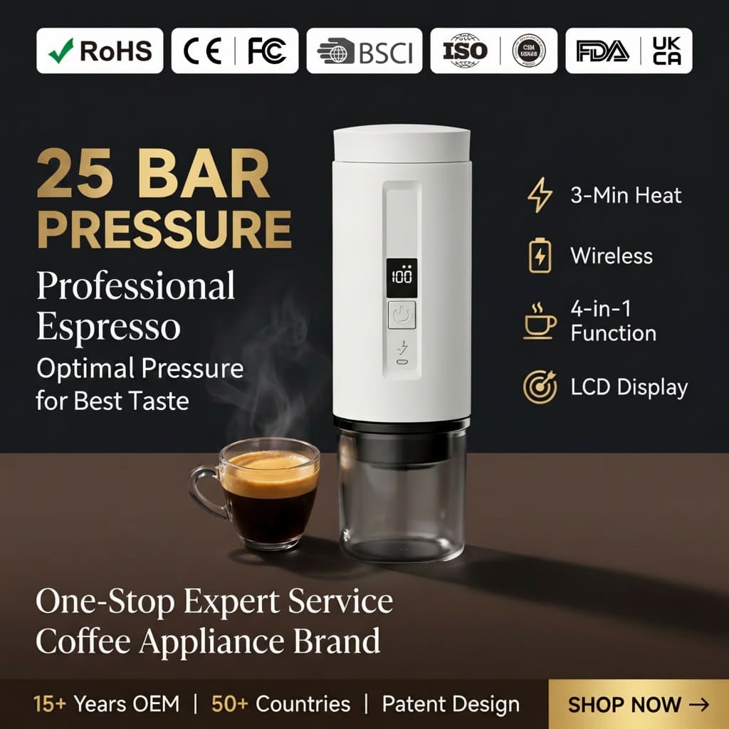 DQ-011 285 mL Portable Espresso Machine for Premium Gift Sets and Private Label — TK Classic product view 4